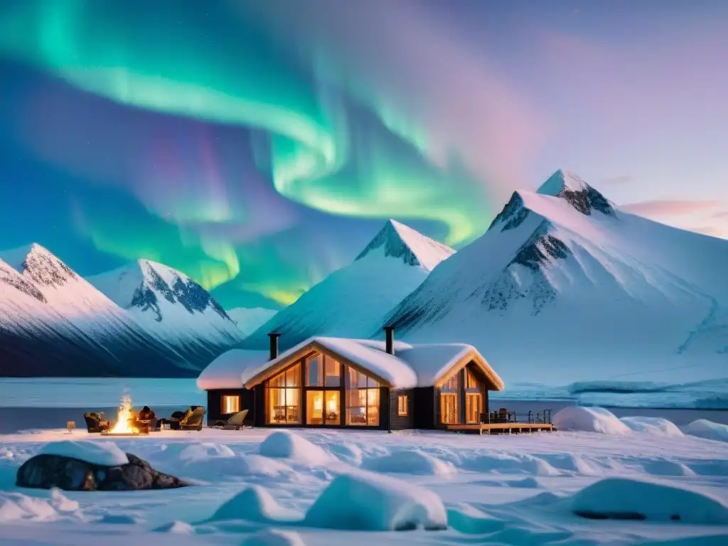 Alojamientos sostenibles en el Ártico: Ecolodge con arquitectura inuit y auroras boreales