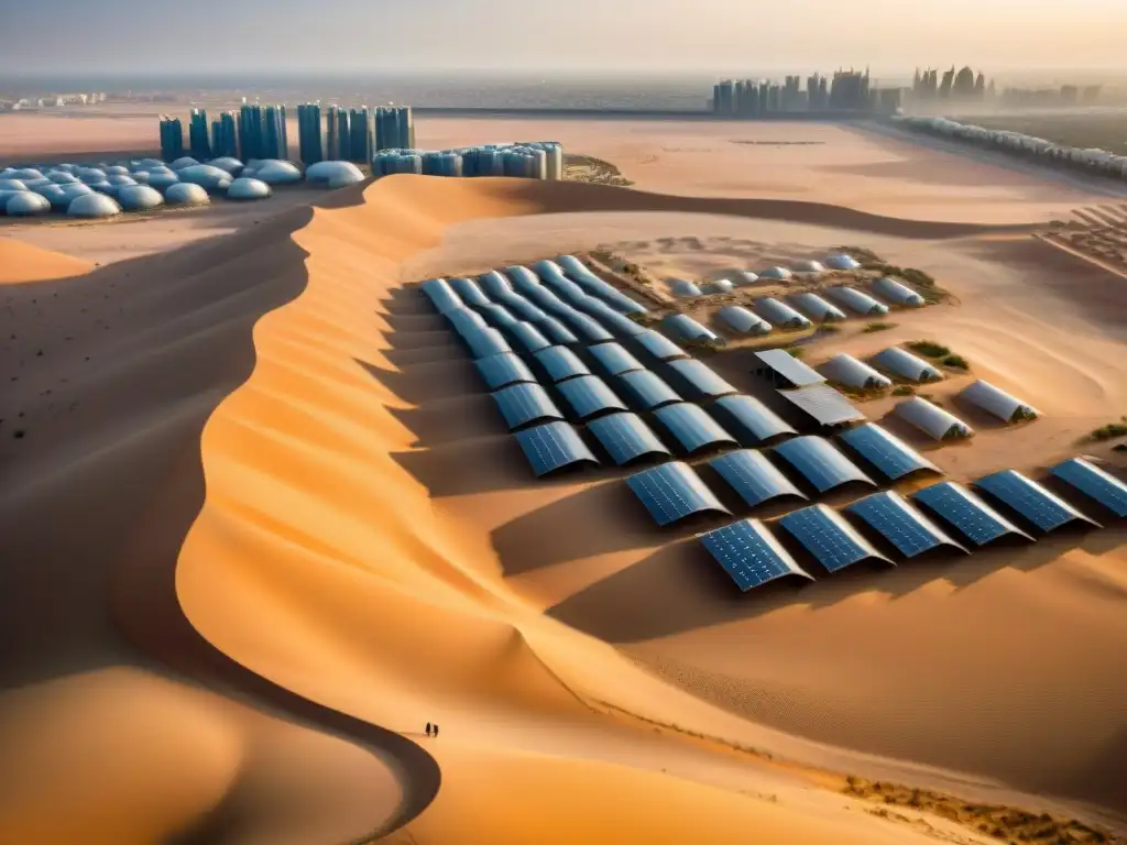 Arquitectura sostenible en desiertos: Innovadora ciudad Masdar en Abu Dhabi, fusionando modernidad con naturaleza del desierto