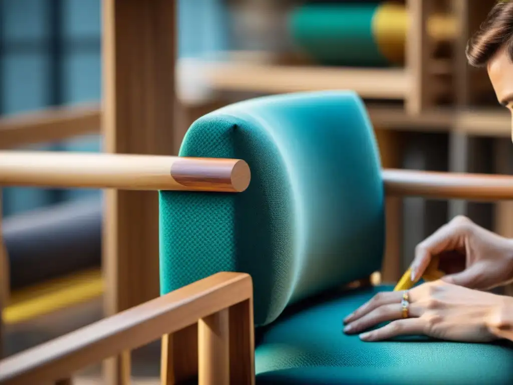 Artesano crea silla con materiales reciclados Artesano crea silla con materiales reciclados, destacando beneficios