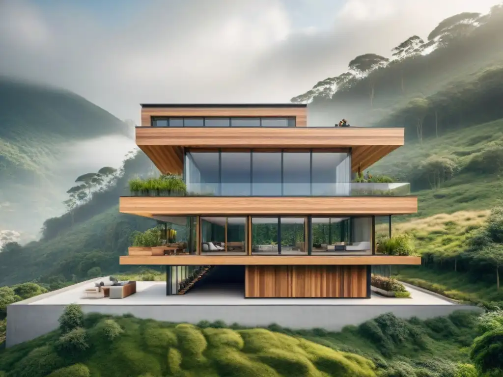 Una construcción ecológica respetuosa de la normativa, fusionando modernidad y sostenibilidad en armonía con la naturaleza