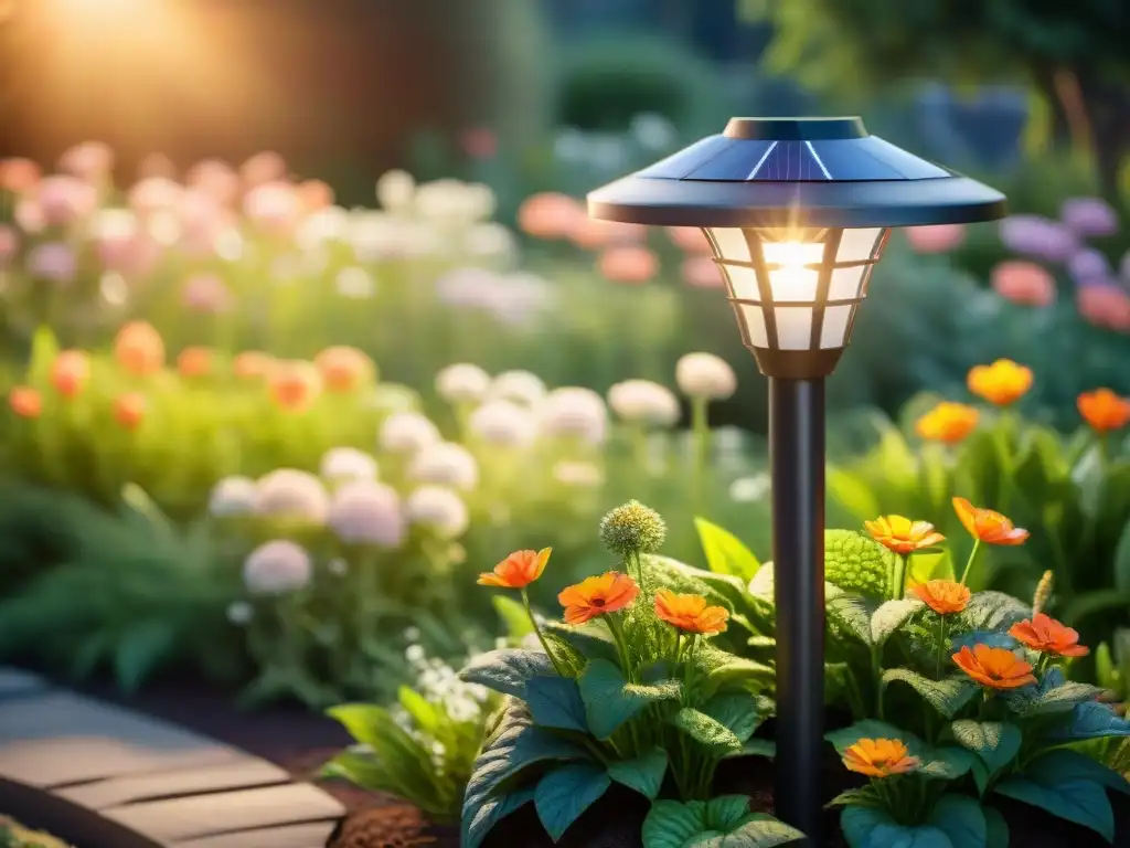 Detalles de luces solares jardín: estética y funcionalidad resplandecen en el jardín