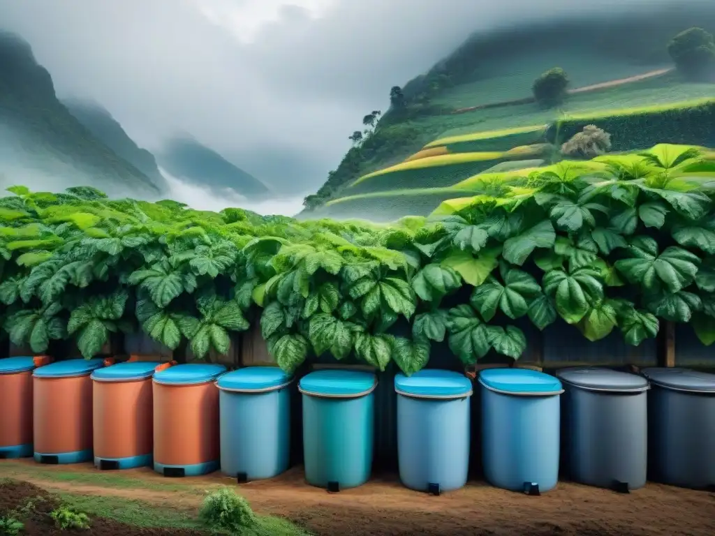 Diversidad y colaboración en la recolección de agua lluvia, resaltando beneficios de la práctica ecoamigable