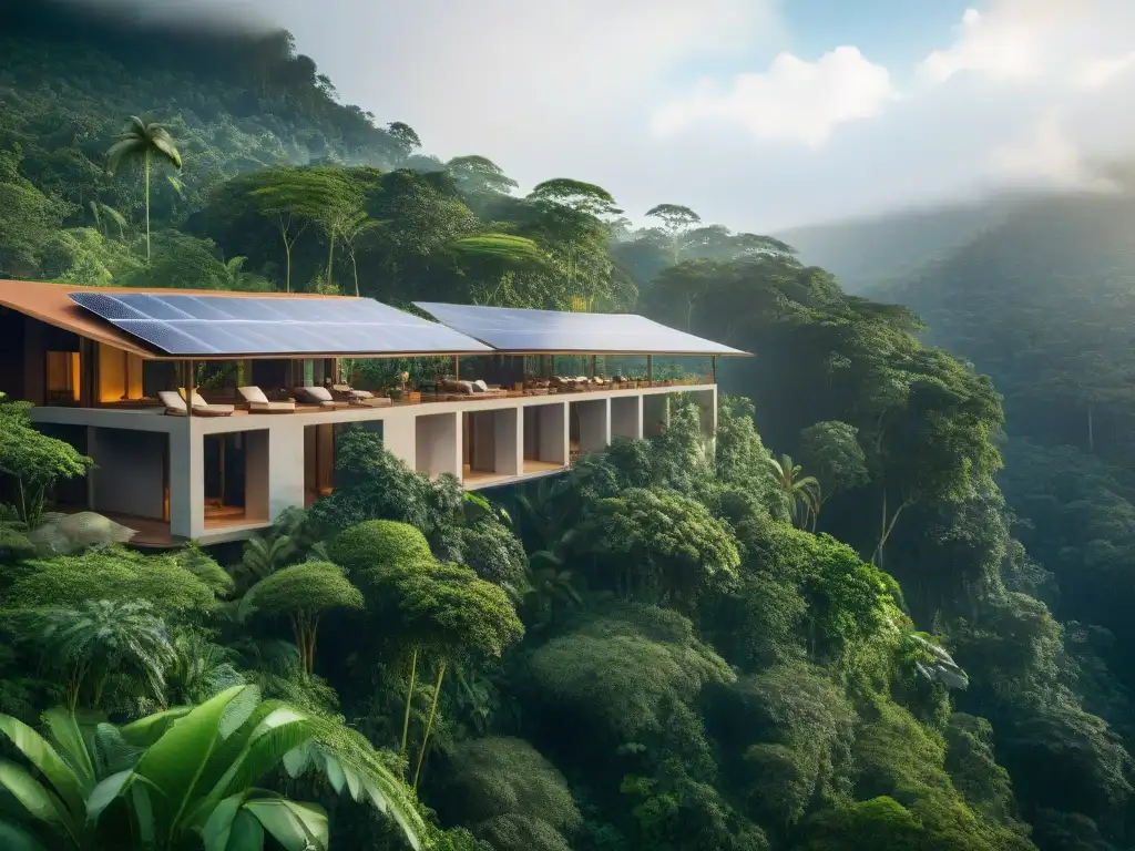 Un eco-resort de lujo en la selva tropical, sostenible y lujoso