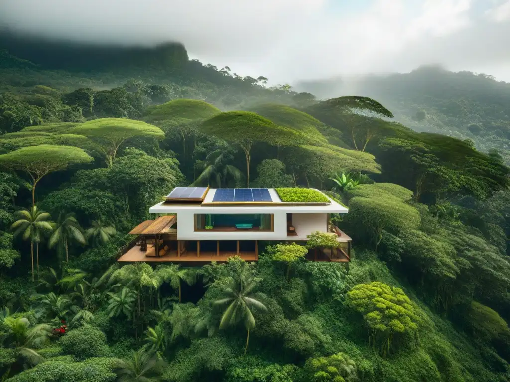 Descubre un eco-resort en la selva con diseño arquitectónico sostenible, armonizando con la naturaleza