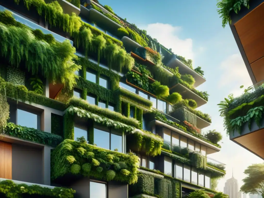 Un edificio futurista sostenible se funde con la naturaleza, destacando innovaciones arquitectura sostenible mundo