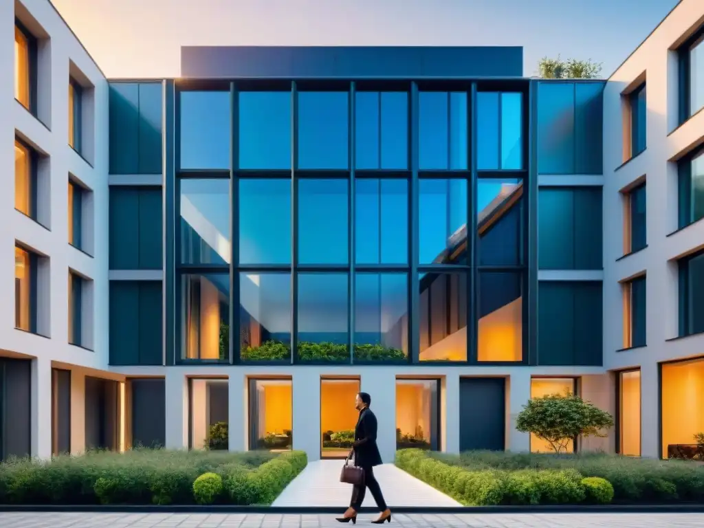 Edificio sostenible con ventilación inteligente y energía solar