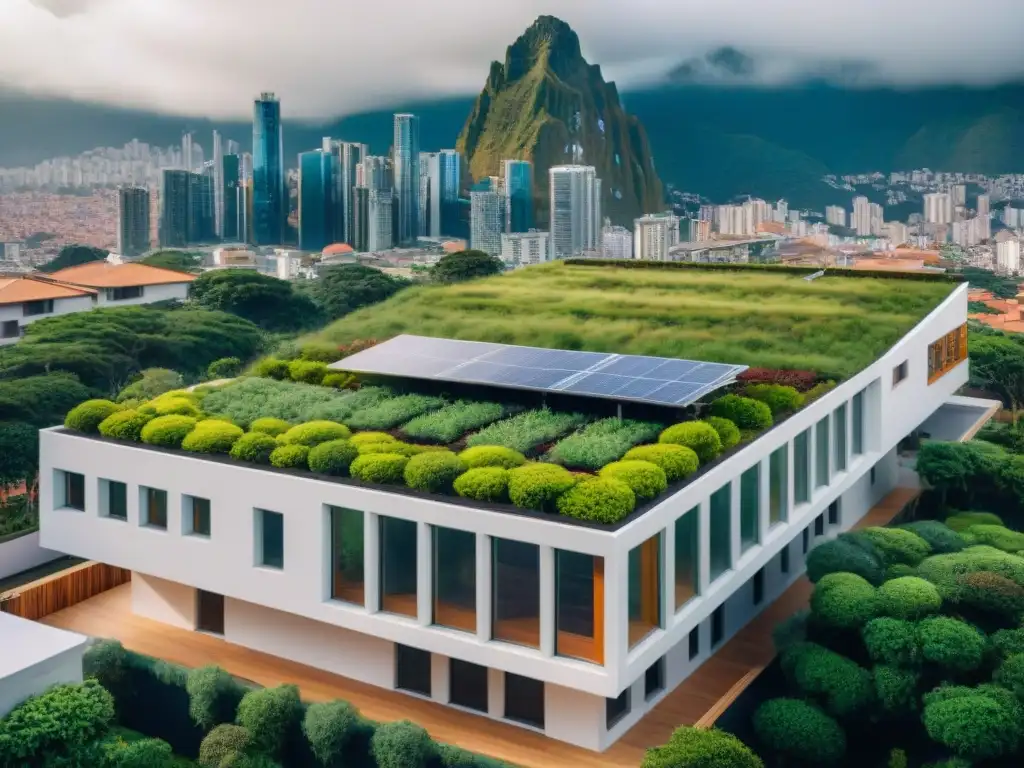 Edificio sostenible en América Latina con normativas sostenibilidad América Latina