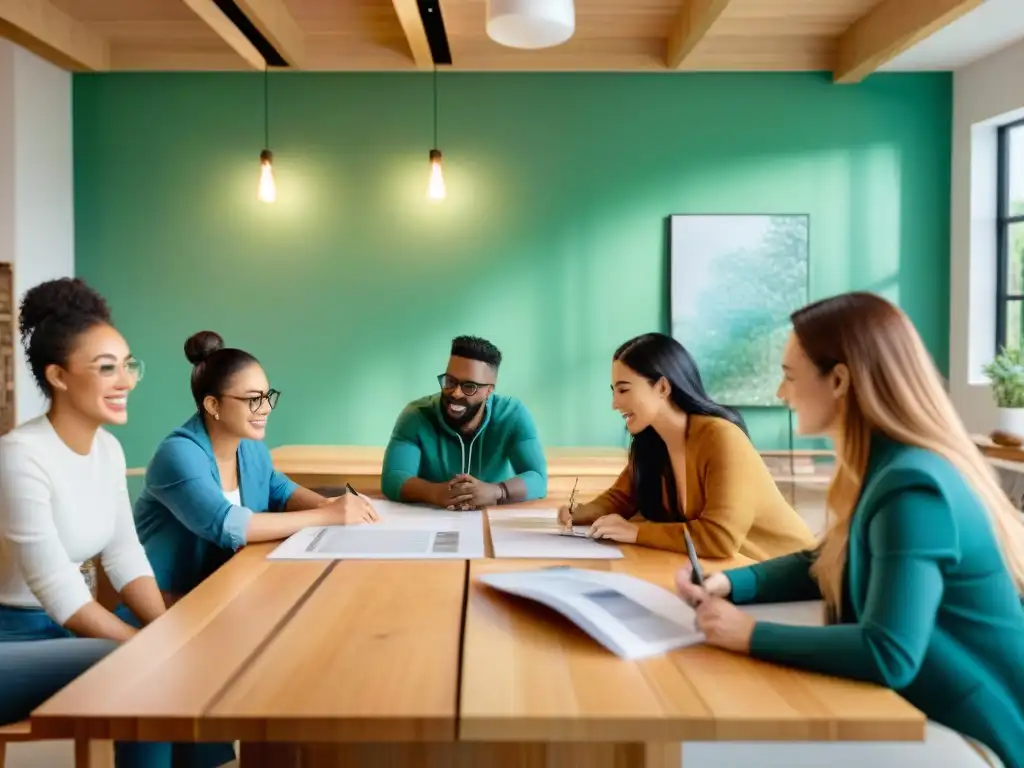 Un emocionante curso de diseño de interiores ecológicos donde estudiantes colaboran creativamente