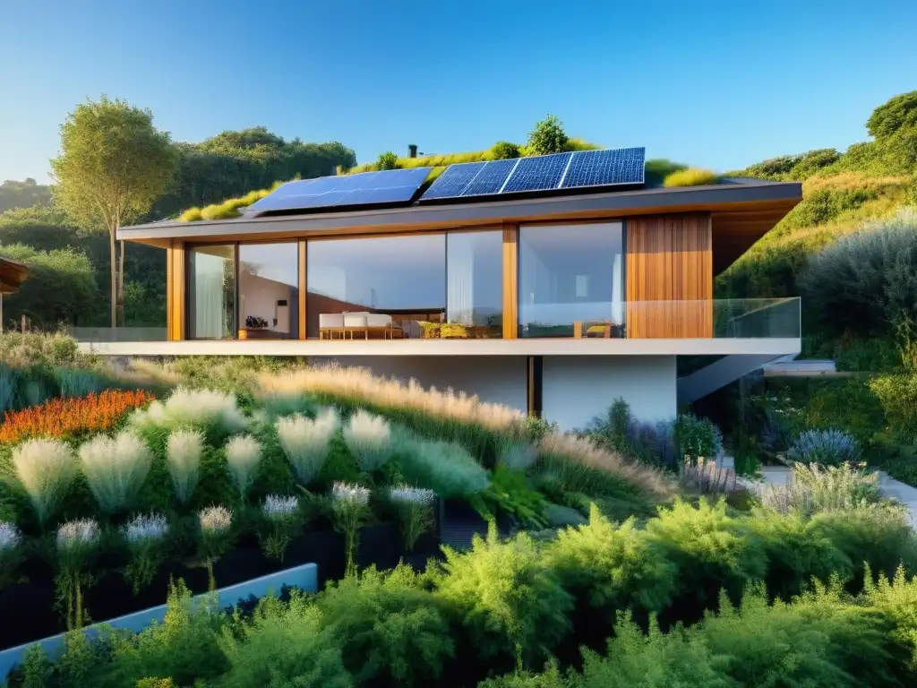 Hermosa casa ecológica con certificaciones eficiencia energética en armonía con la naturaleza