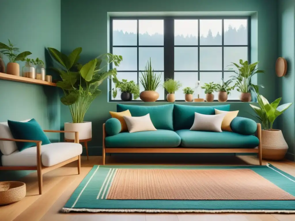 Un hogar saludable y ecológico con materiales no tóxicos para hogar, decorado con estilo y plantas purificadoras de aire