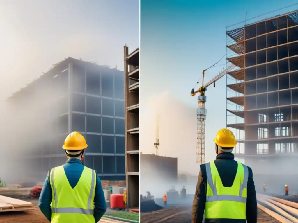 Impactante contraste en construcción: un sitio con Certificación BREEAM en construcción sostenible vs