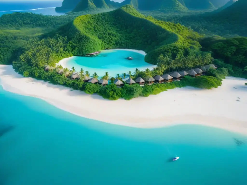 Un lujoso ecoresort en un paraíso tropical asiático, integrado con la naturaleza