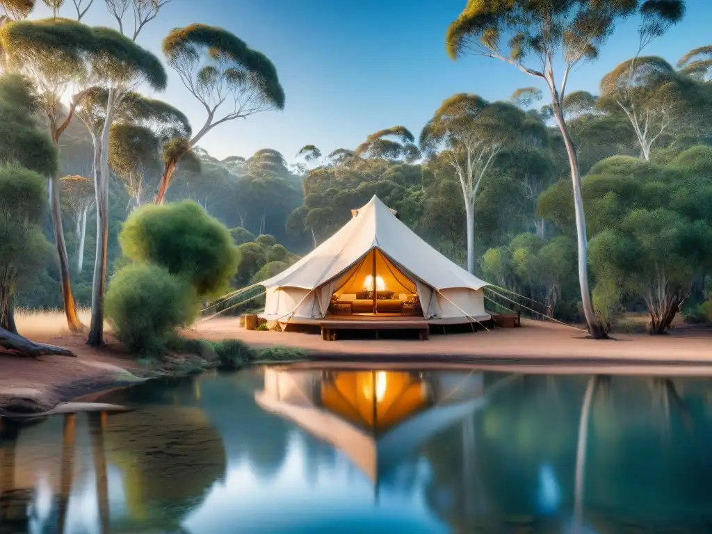 Un lujoso glamping ecológico en Australia se integra armoniosamente con la exuberante naturaleza