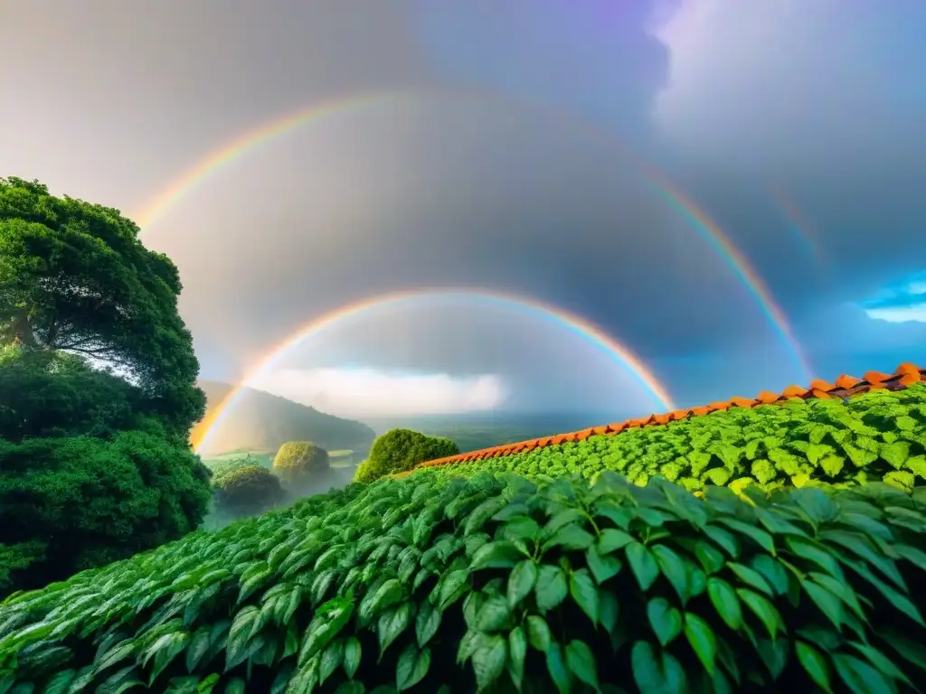 Un oasis de sostenibilidad global: un techo cubierto de exuberante vegetación y un sistema sofisticado de recolección de agua lluvia integrado