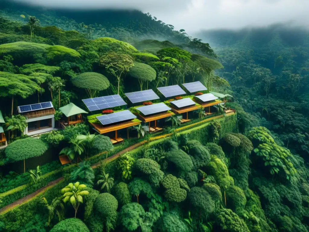 Un paraíso ecofriendly en la selva tropical con diseño arquitectónico sostenible, turismo consciente