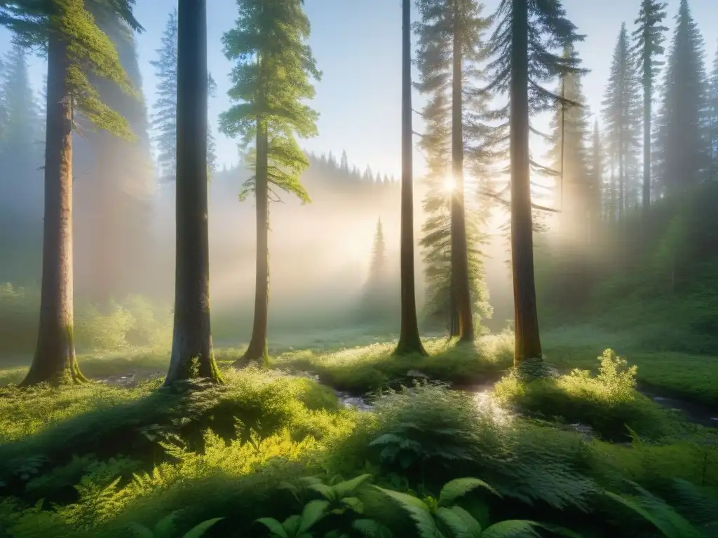 Un paraíso natural con bosques exuberantes y vida silvestre, ideal para alojamientos sostenibles en parques nacionales