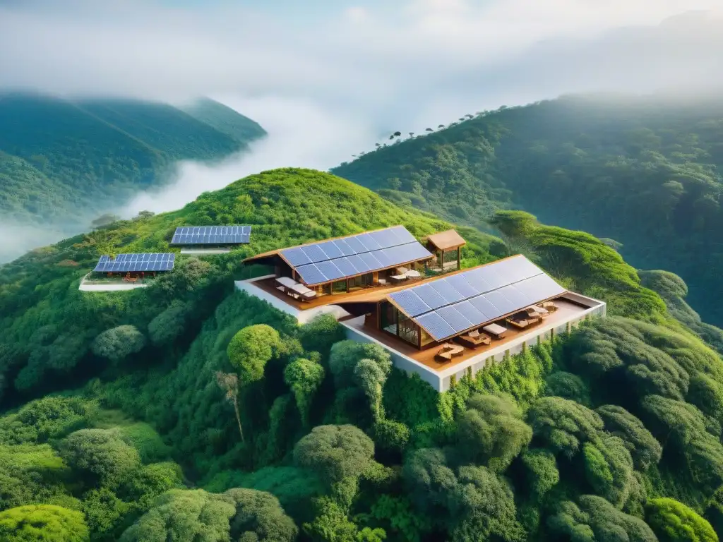 Un paraíso de turismo sostenible: resort ecológico con arquitectura innovadora integrada en la naturaleza