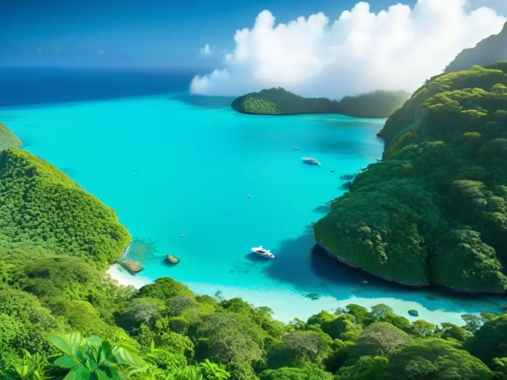 Un paraíso de turismo sostenible en el Caribe: selva tropical, aguas turquesas cristalinas y vida marina exuberante