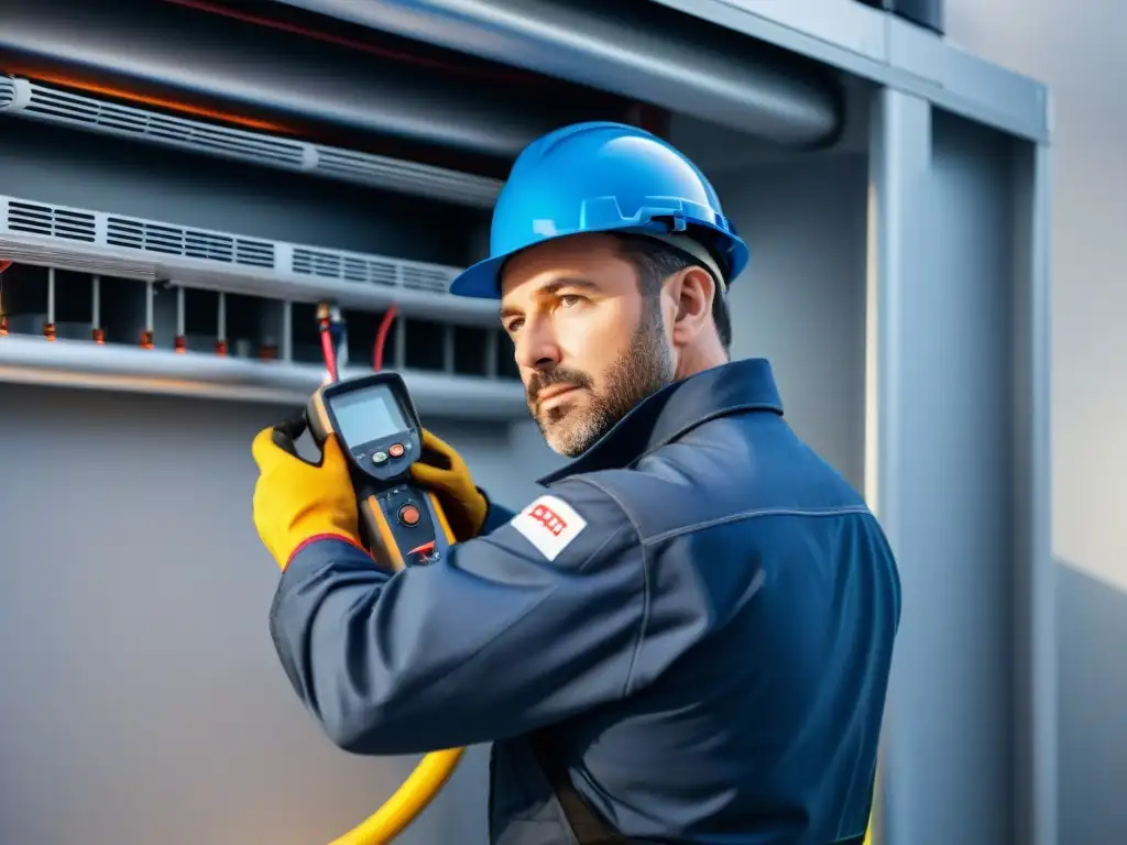 Instalación profesional de sistema de calefacción eficiente en casa moderna