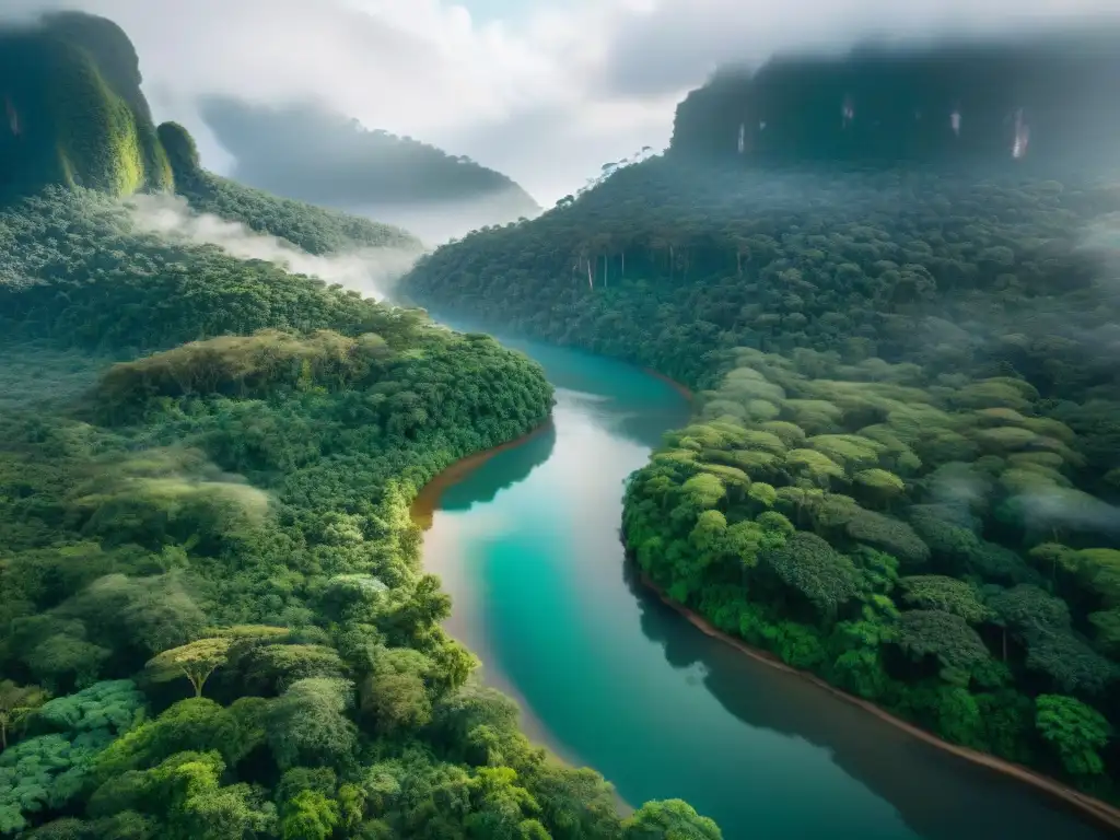 Selva exuberante en Oceanía, reflejando la importancia de normativas sostenibilidad UE comparación mundial