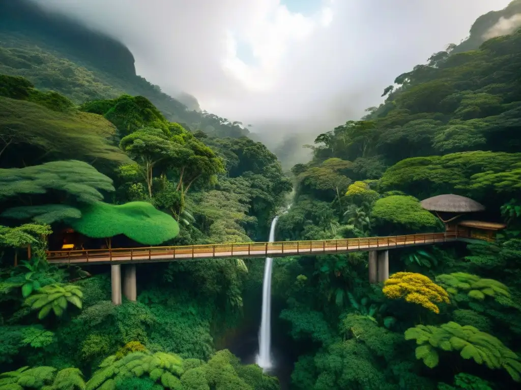 Un eco-albergue sostenible en la selva de Centroamérica, donde la naturaleza y la arquitectura se funden