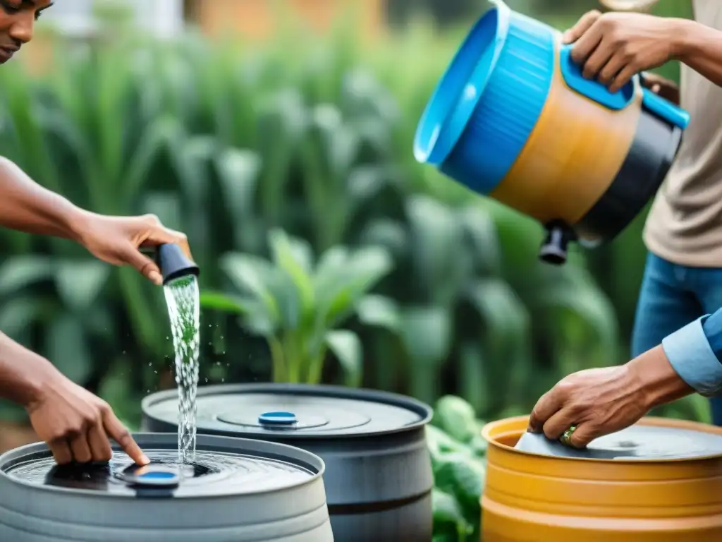 Unidos por la conservación del agua en el hogar: recolección de lluvia, jardinería sostenible y reparación de grifos