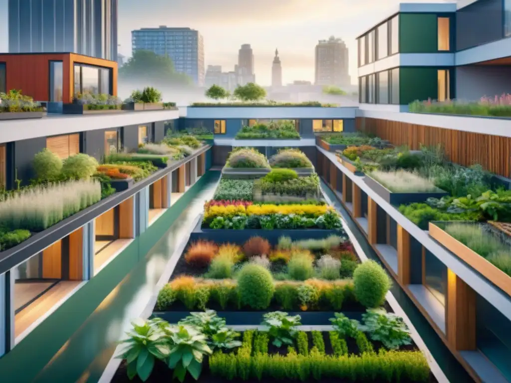 Transformación urbana exitosa con arquitectura verde y diseño sostenible en comunidad vibrante