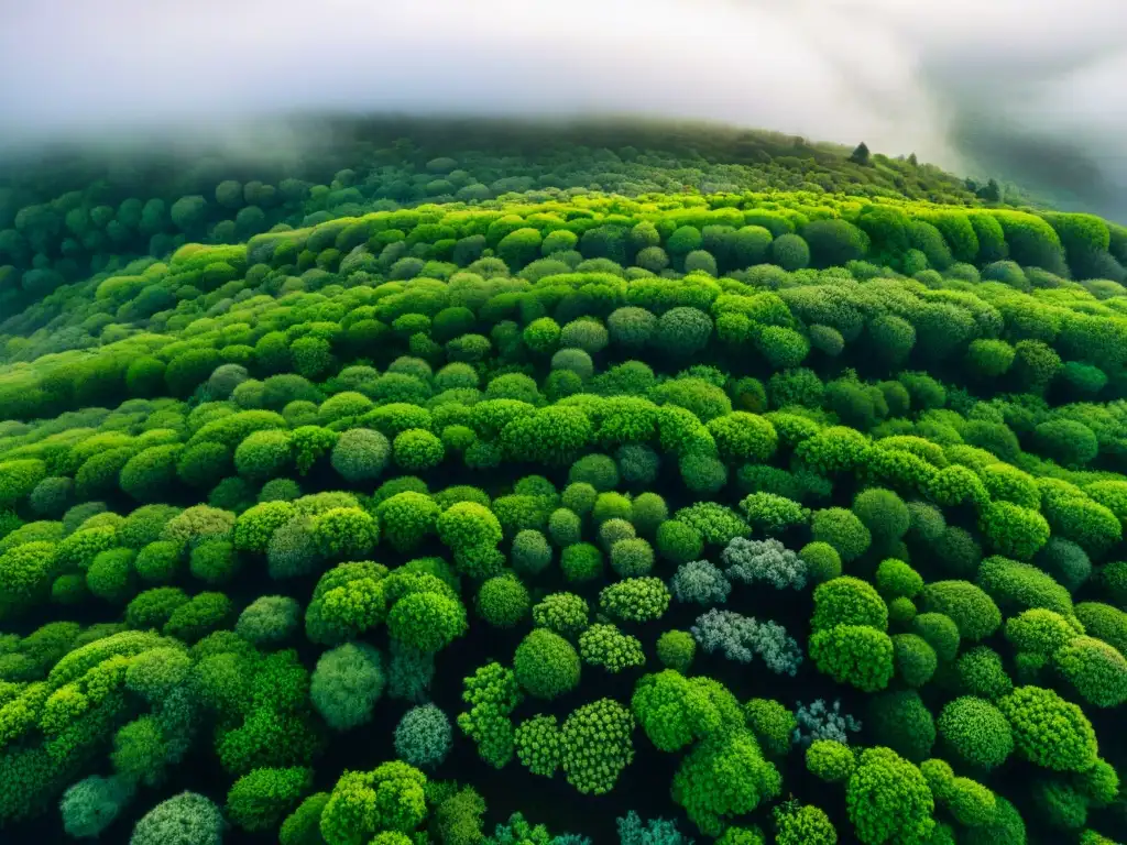 Vista aérea impresionante de una ciudad bulliciosa con techos verdes eficiencia energética biodiversidad