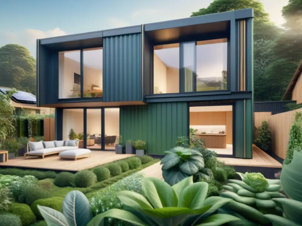 Vivienda ecológica con GreenPackaging para reducir impacto ambiental