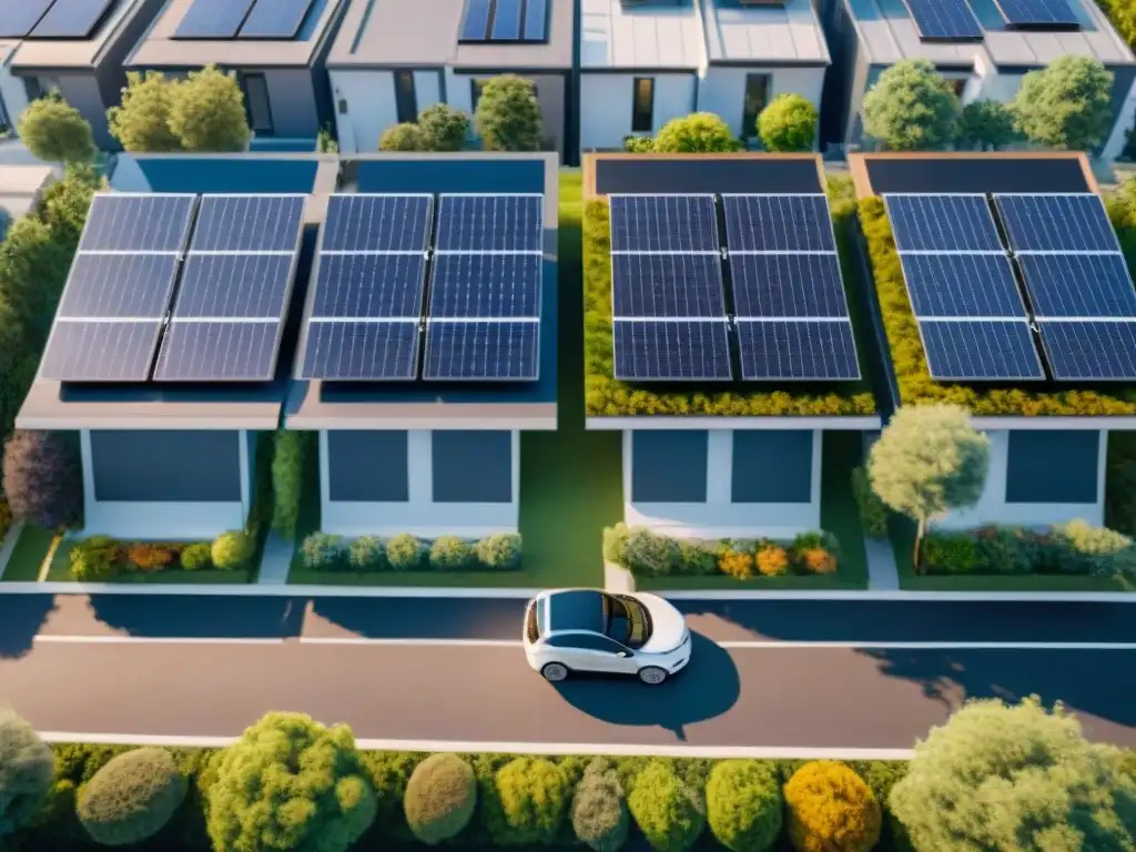 Inversión en vivienda verde: Vecindario sostenible con estaciones de carga para autos eléctricos, paneles solares y residentes ecoconscientes